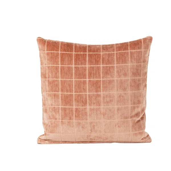Otterville Velvet Grid Throw Pillow | Joss & Main