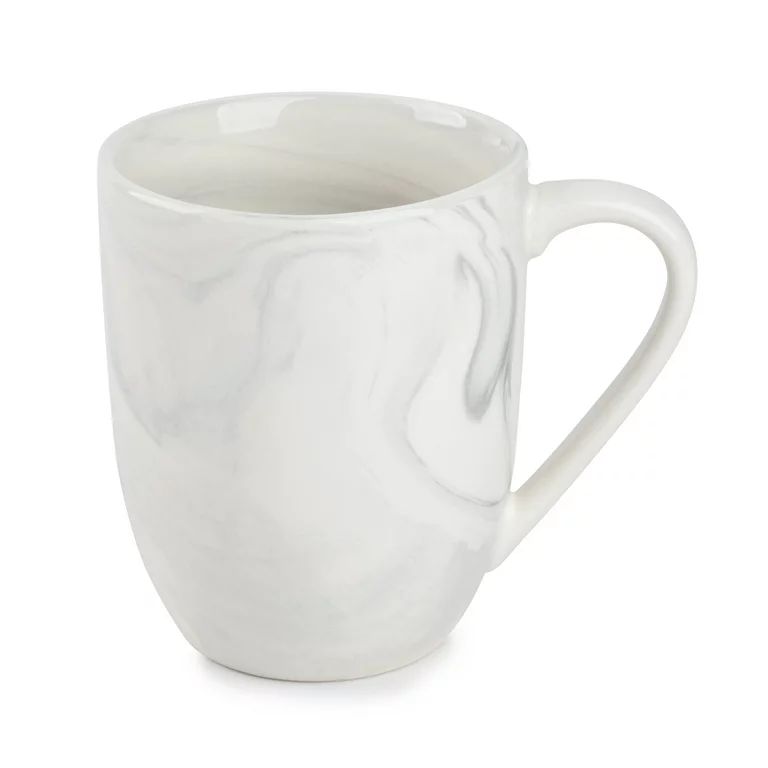 Thyme & Table Grey Marble Stoneware Coffee Mug, 15 fl oz | Walmart (US)