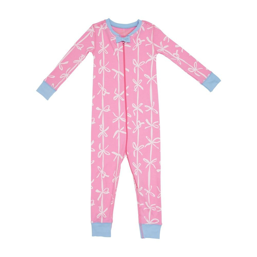 Noelle's Night Night - Pink Braselton Bows with Beale Street Blue | The Beaufort Bonnet Company