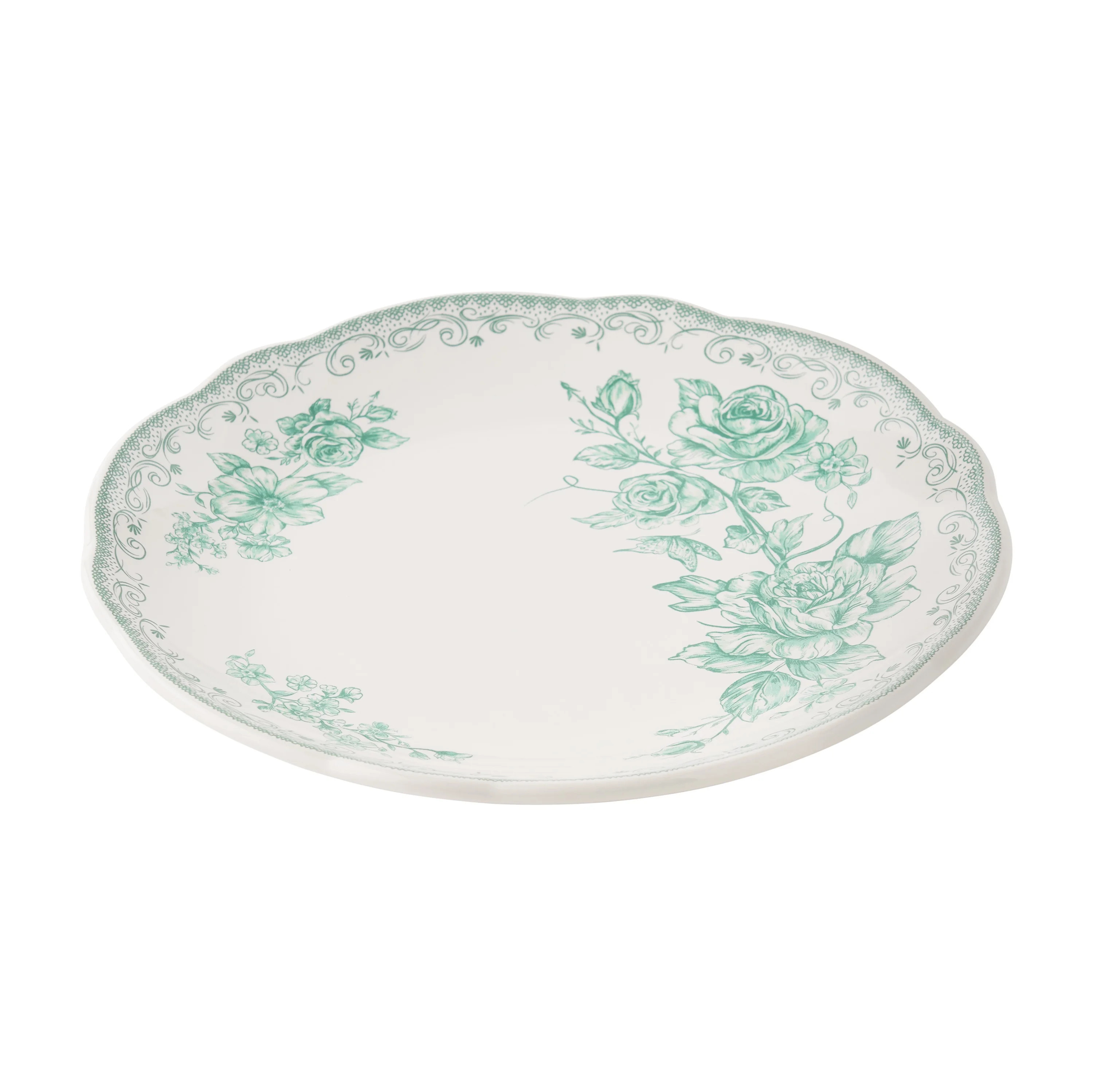 The Pioneer Woman Agatha Stoneware Salad Plate, Green | Walmart (US)