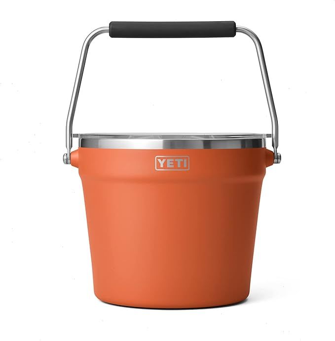 YETI Rambler Beverage Bucket, Double-Wall Vacuum Insulated Ice Bucket with Lid, High Desert Clay | Amazon (US)