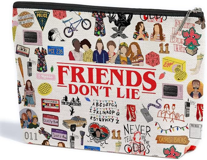 Friends TV Show Merchandise Makeup Bag Friend Gifts Friendship Gifts for Women Cosmetic Bag Chris... | Amazon (US)
