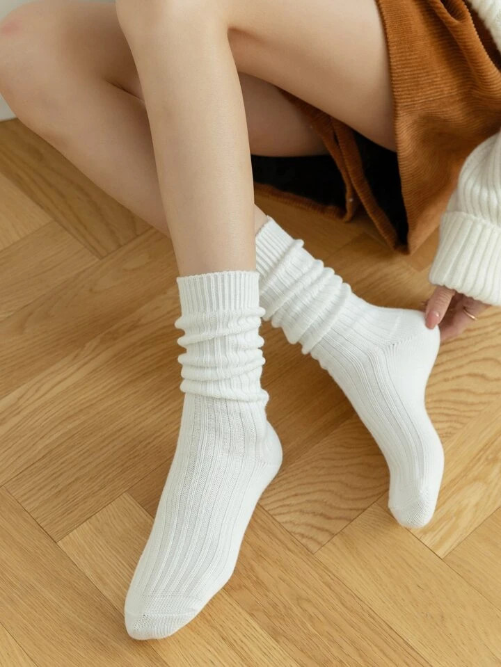 Solid Crew Socks | SHEIN