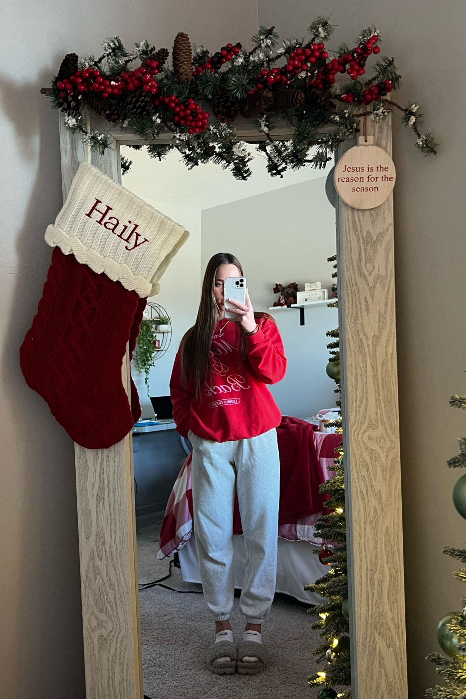 Cozy fit! 
This crew is out of stock on Lonely Ghost, but I was able to find it elsewhere!

#LTKfitness #LTKstyletip #LTKGiftGuide