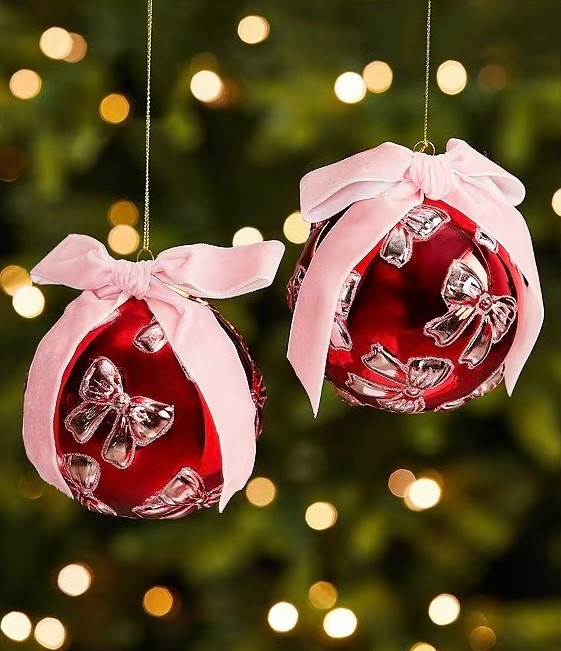 New Southern Living Sweet Christmas Collection Red and Pink Bow Glass Ball Ornament, Set of 2

Pink Christmas. Christmas Tree. Christmas Ornaments. Deck the Halls. Christmas Decorations

#LTKHome #LTKSeasonal