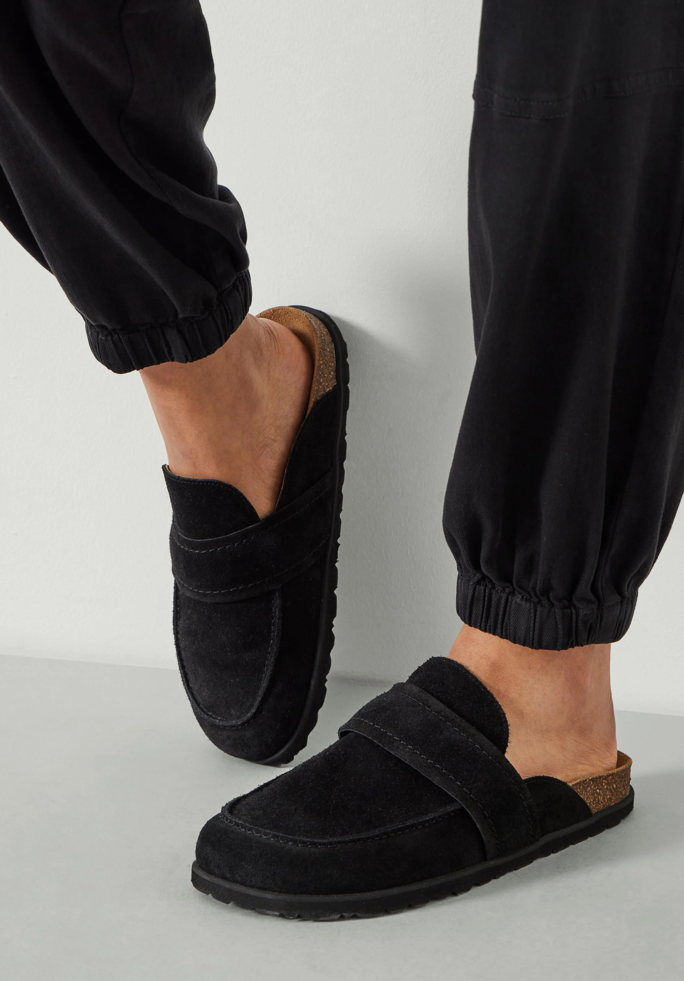 Pia Padded Suede Mules | Hush UK