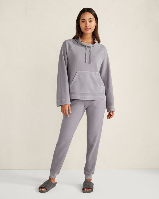 Garment-Dyed Organic Cotton Waffle Knit Pullover | Talbots