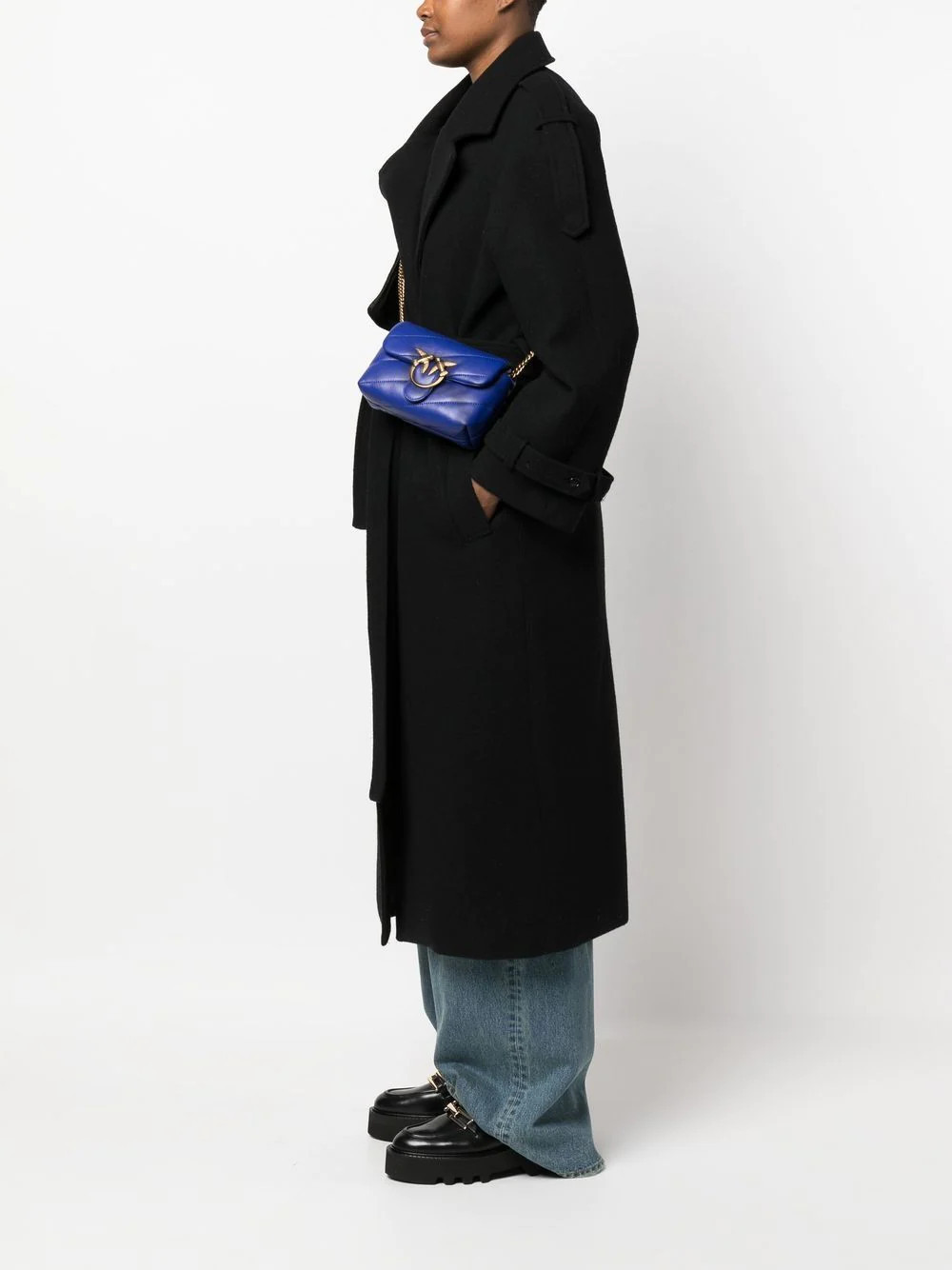 PINKO logo-plaque Quilted Satchel Bag - Farfetch | Farfetch Global