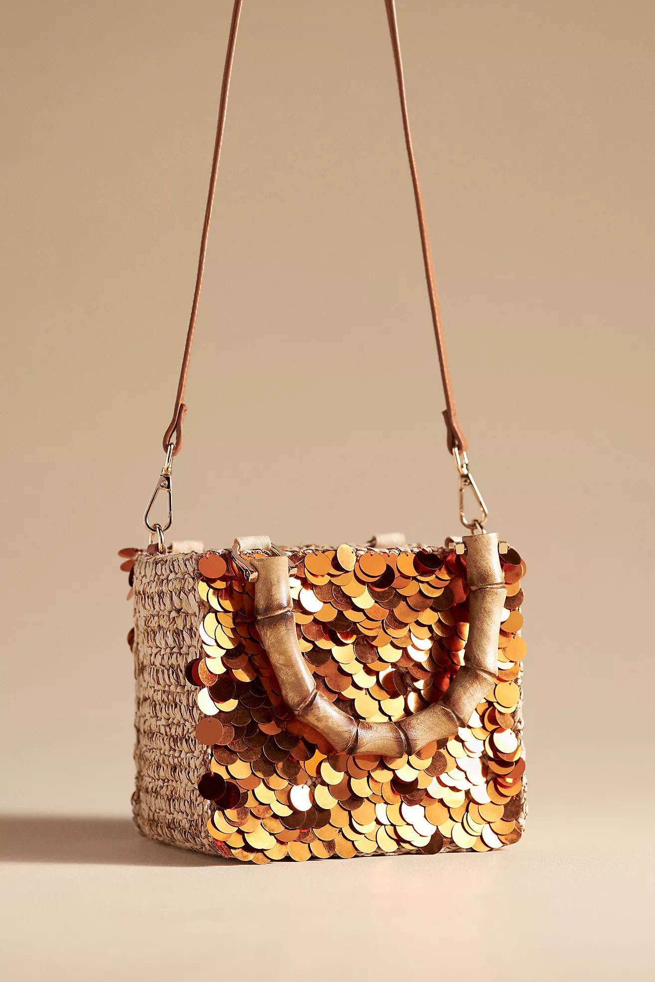 Crochet Paillette Box Bag | Anthropologie (US)