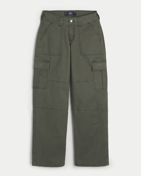 Low-Rise Baggy Cargo Pants | Hollister (US)