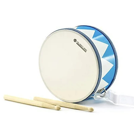MUSICUBE Kids Drum Set 8-Inch Wooden Drum Toys with an Adjustable Strap and 2 Drumsticks Educational | Walmart (US)