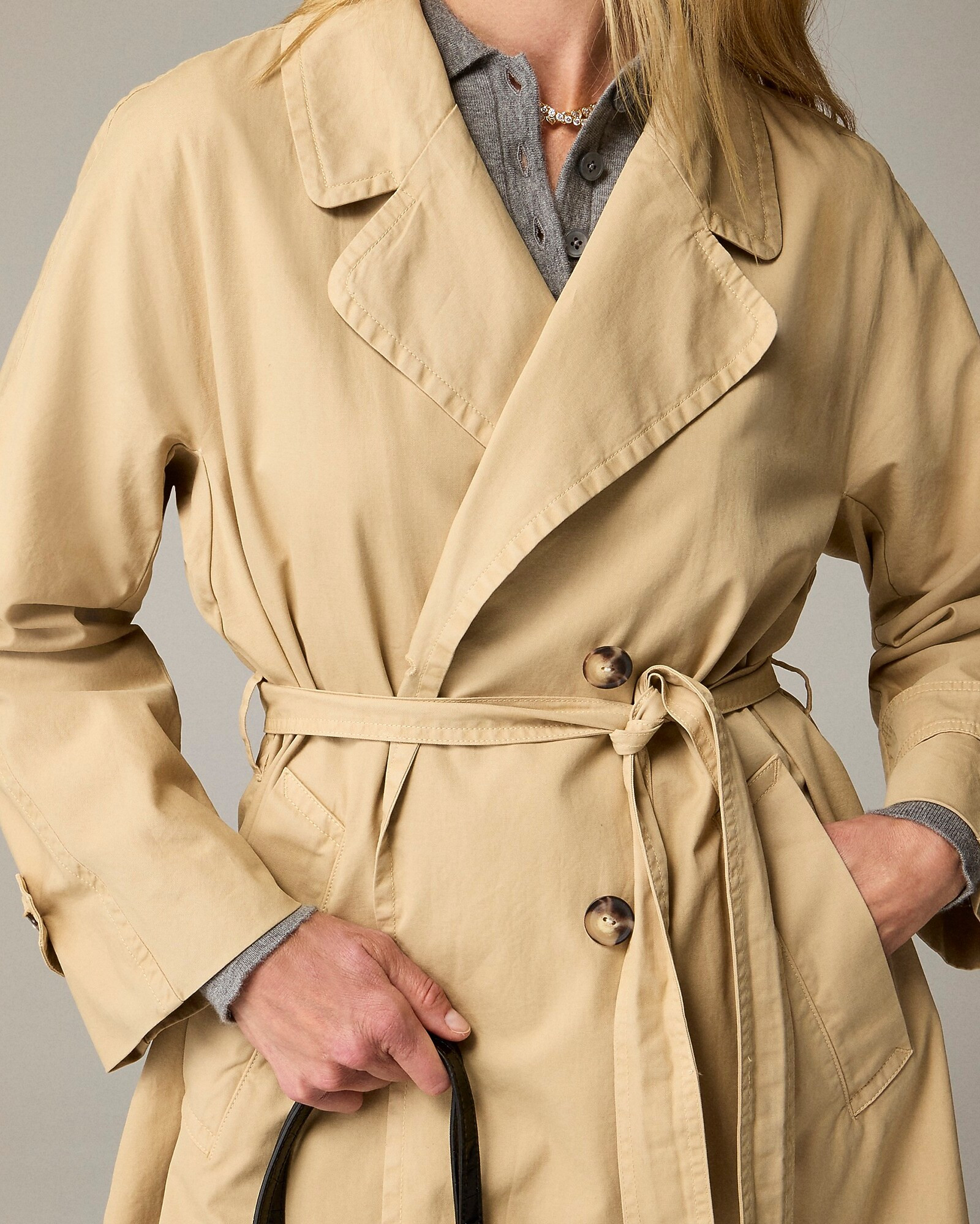 Relaxed heritage trench coat in chino | J. Crew US