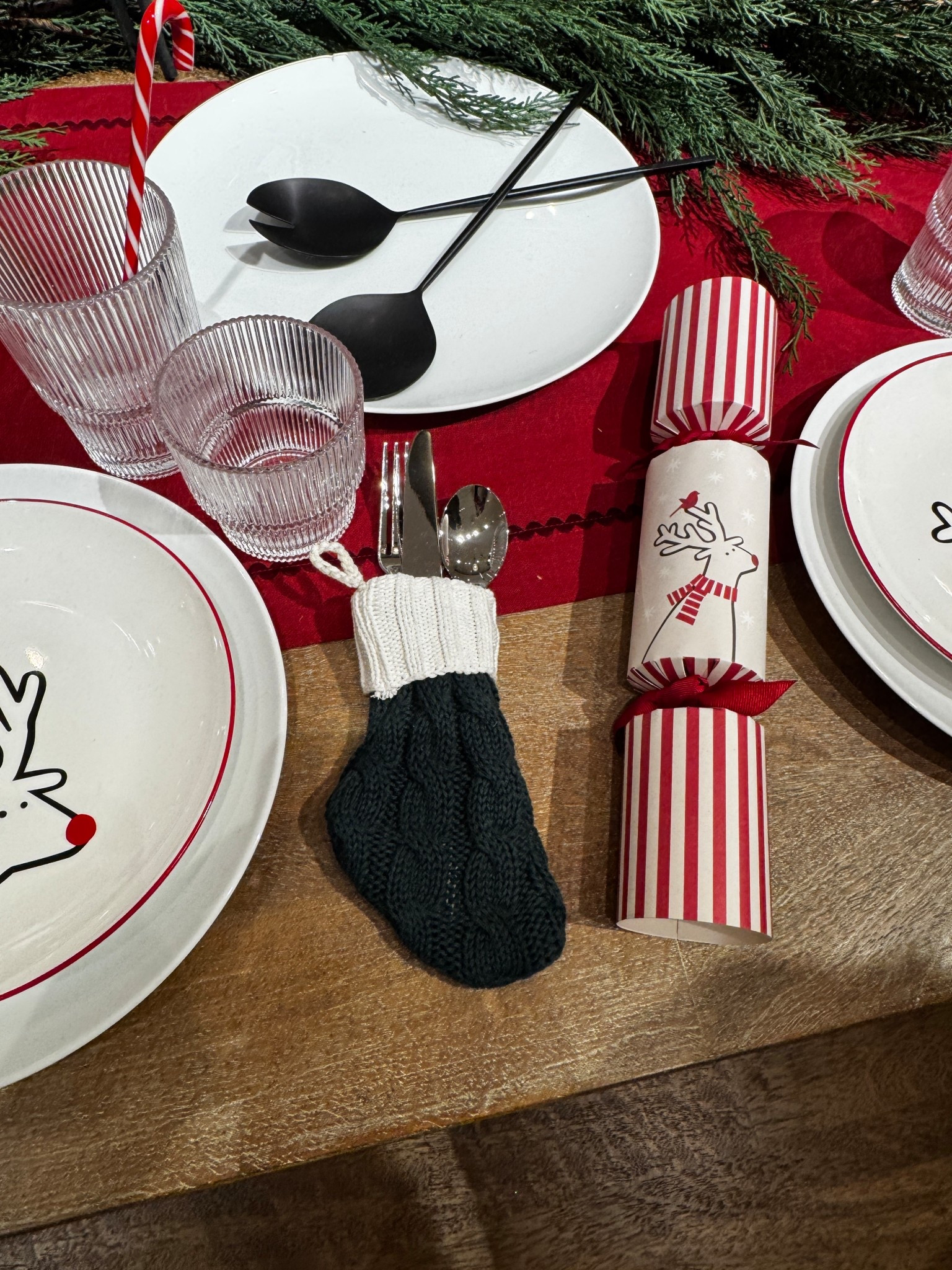 Getting the table holiday ready.  This red, black, and white tablescape from Crate & Barrel is giving timeless holiday elegance. Most of these pieces are now on sale, so it’s the perfect time to shop the look! #holidaytable 

#LTKHome #LTKHoliday #LTKSaleAlert