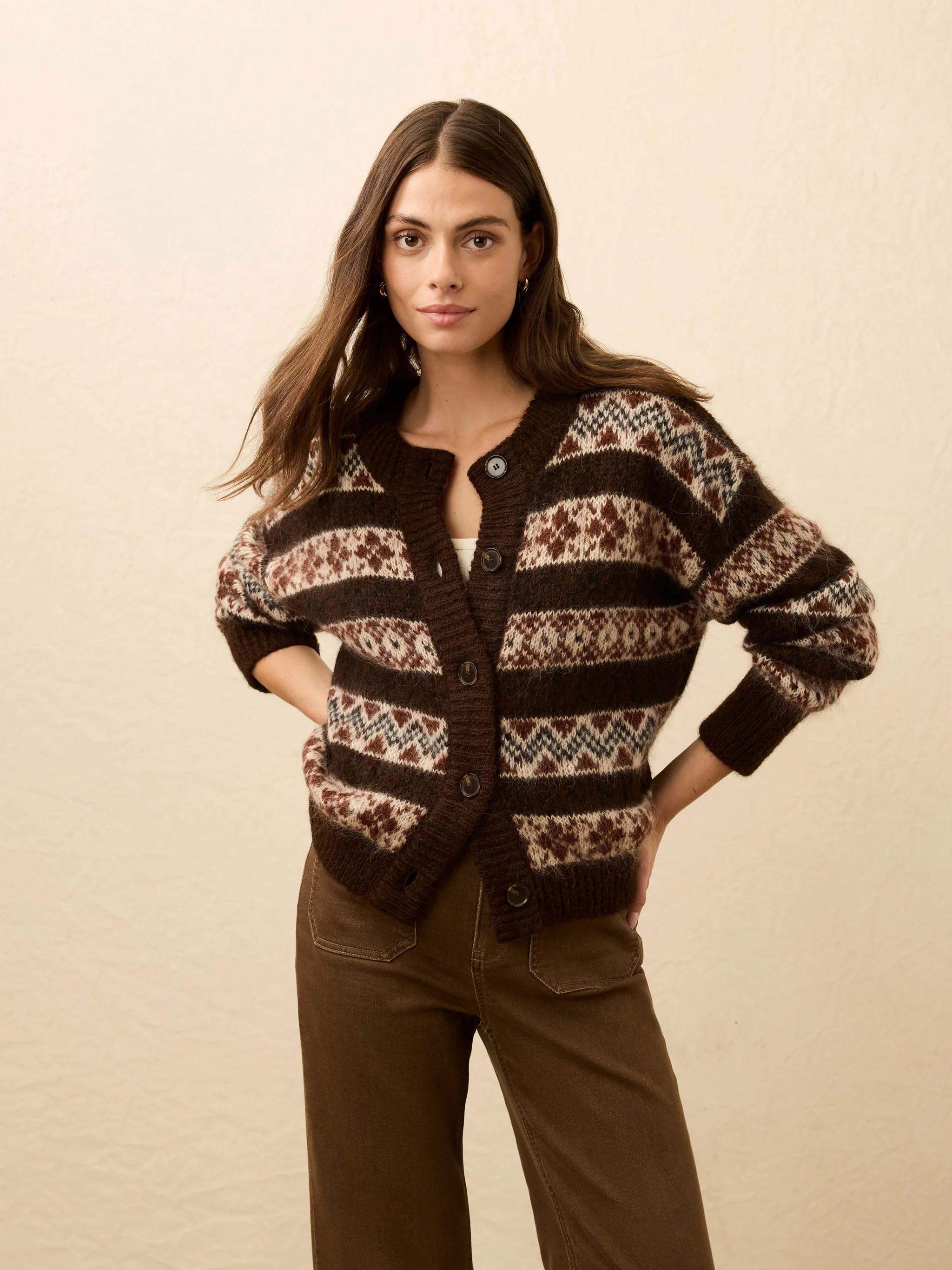 Wildwood Cardigan - Chestnut | Faherty