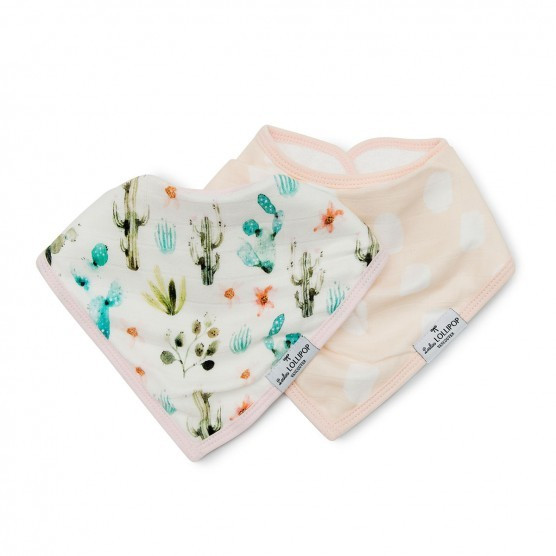 Loulou Lollipop Bib Set – Cactus Floral | The Tot