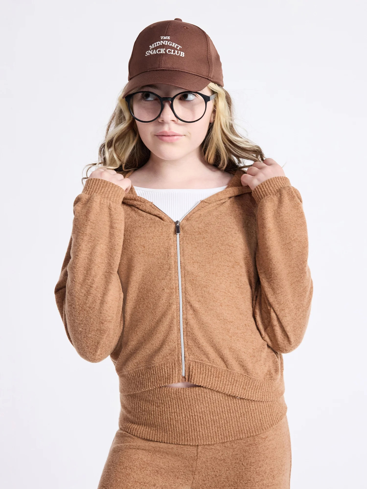 Weekend Academy Girls Cozy Full Zip Hoodie, Sizes 4-18 | Walmart (US)