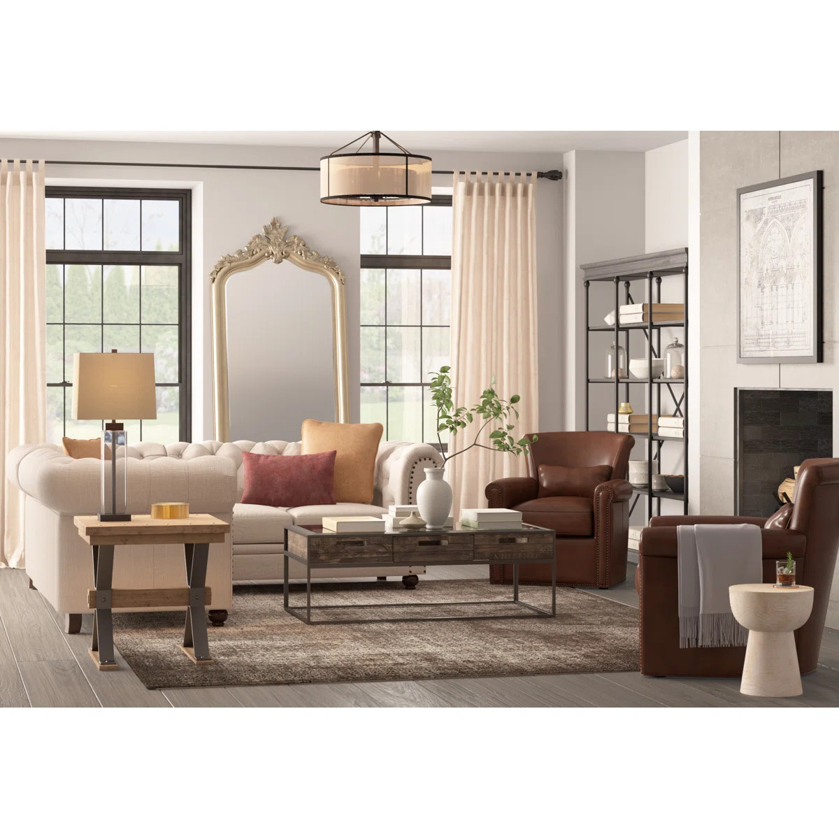 Tressie Solid Wood Arch Mirror | Wayfair North America