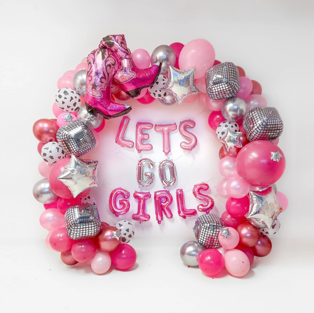 Disco Cowgirl Bachelorette Balloon Garland Nashville Bachelorette Cowgirl Bachelorette Party Spac... | Etsy (US)