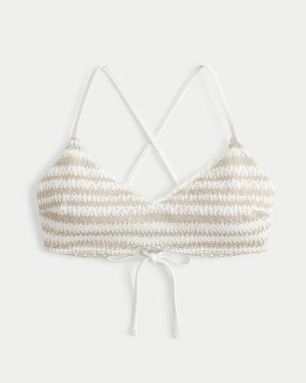 Women's Crochet-Style Scoop Bikini Top | Women's Swimwear | HollisterCo.com | Hollister (US)