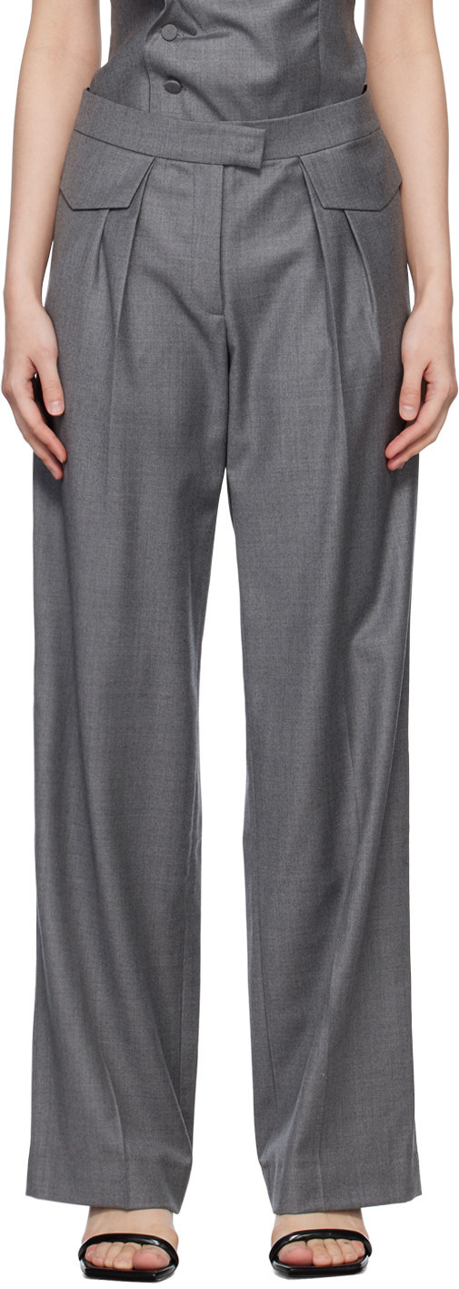 Aya Muse Gray Grio Trousers | SSENSE