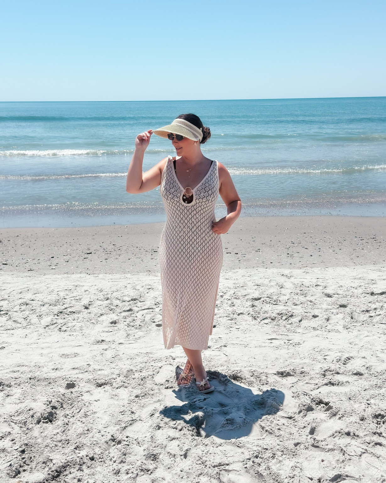 Brown polka dot beach look 🤎🌴

#LTKootd #LTKSwim #LTKTravel