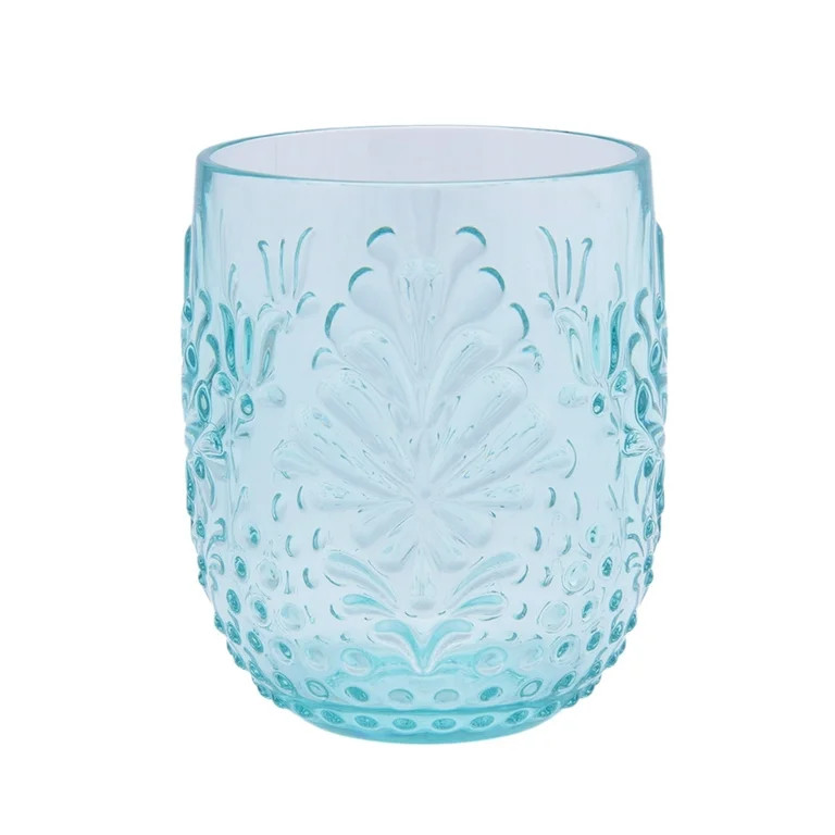 The Pioneer Woman Sunny Days 13-Ounce Tritan Stemless Wine Glass, Teal | Walmart (US)