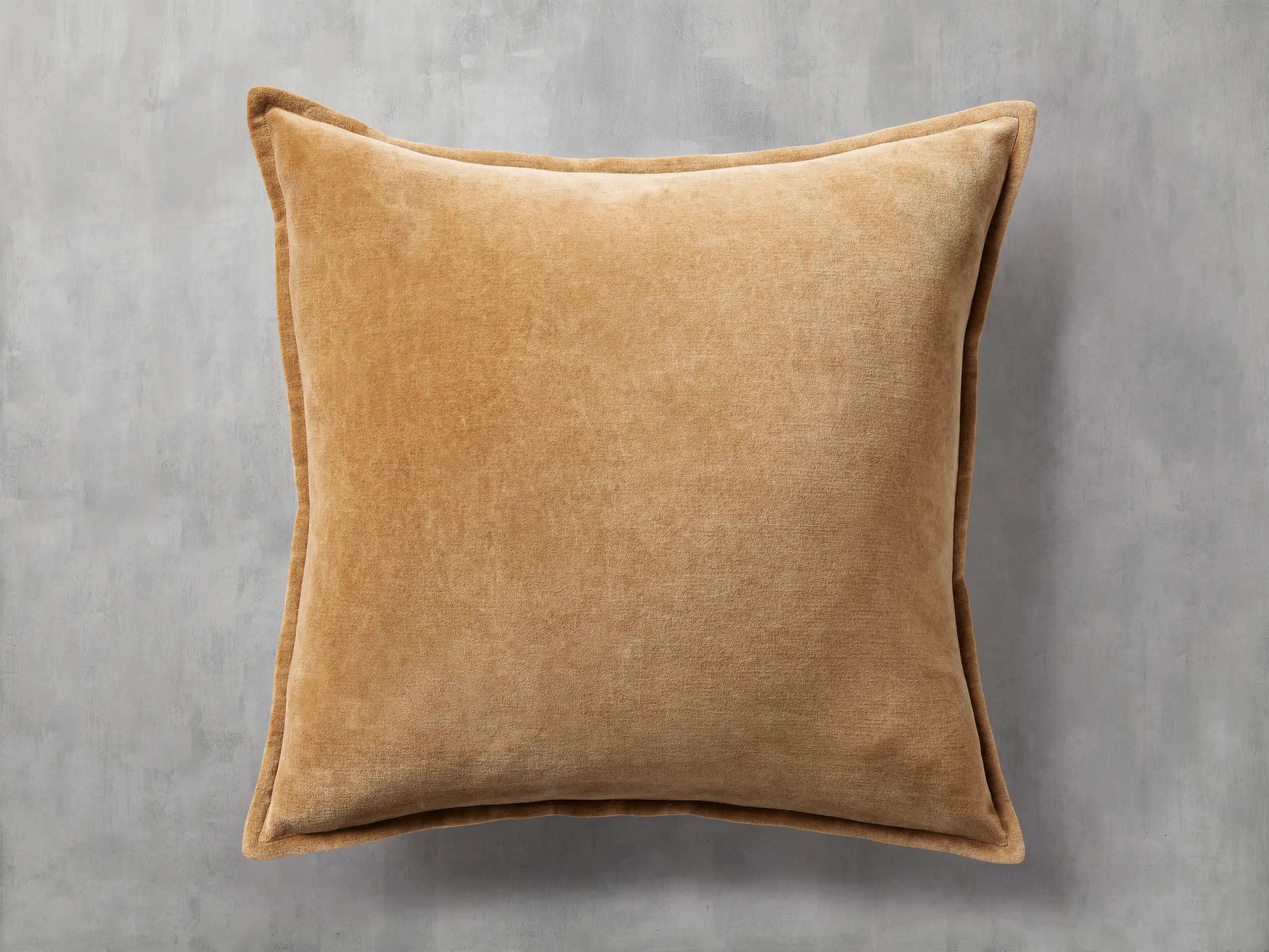 Stone Washed Velvet Square Pillow Cover | Arhaus