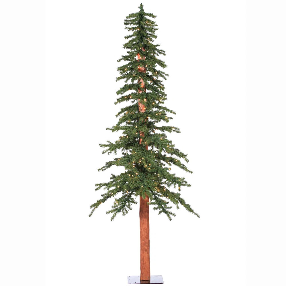 Natural Alpine 7' Lighted Cedar Christmas Tree | Wayfair North America