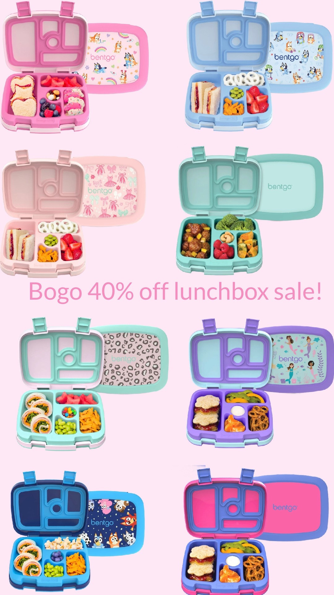 Bentgo bogo 40% off sale. Use code: BTSBOGO 

Back to school sale

#LTKKids #LTKSaleAlert