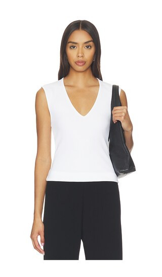 Sold Out NYC The V-neck Tank in White. - size S | Revolve Clothing (Global)