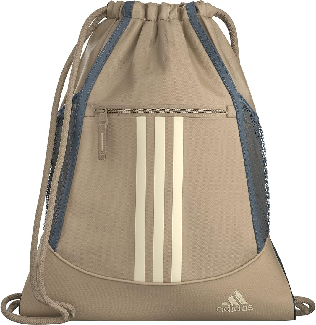 Amazon.com | adidas Alliance Sackpack (12L) Lightweight Athletic Small Drawstring Team Sports Wor... | Amazon (US)