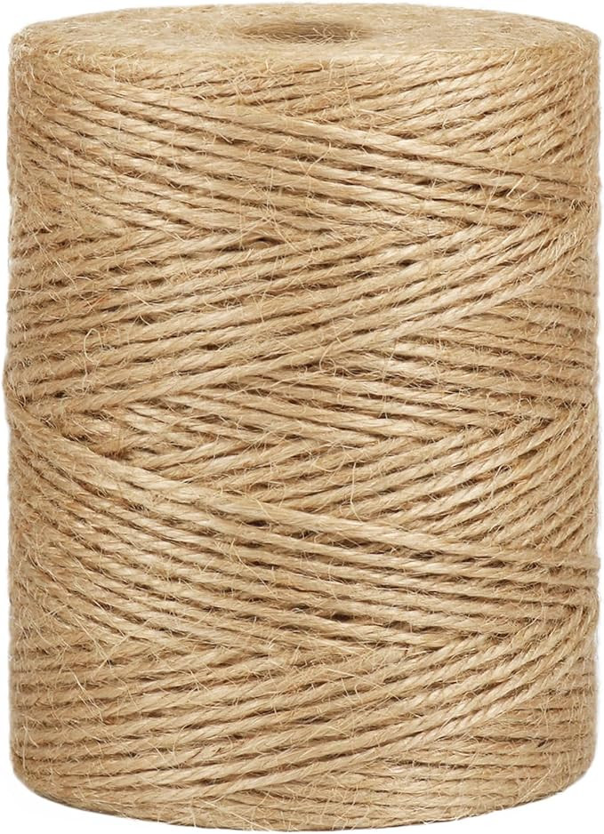 Vivifying Natural Jute Twine, 656 Feet 2mm Thick Brown Twine String for Garden, Crafts, Gifts Wra... | Amazon (US)