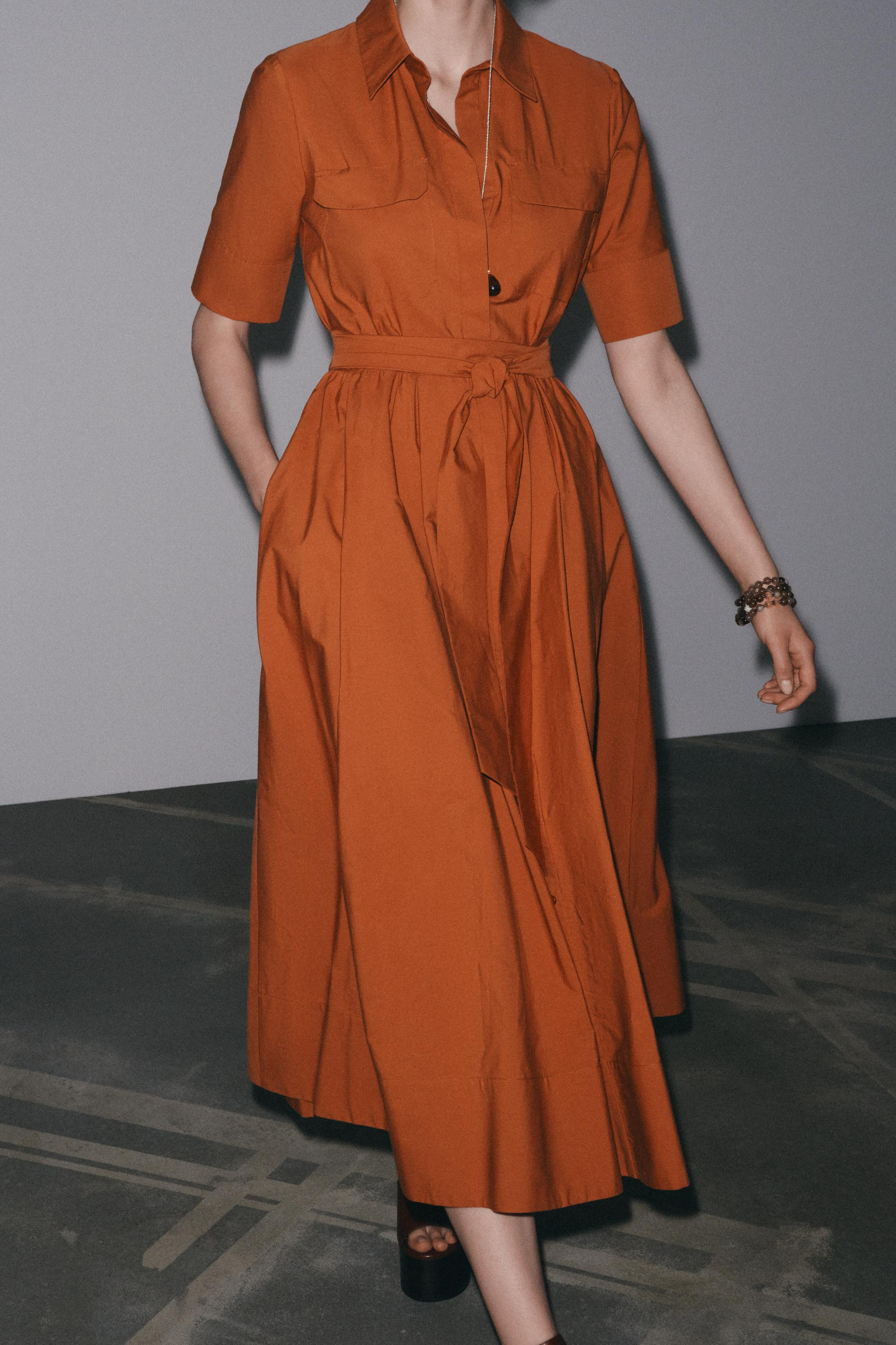 ZW COLLECTION POPLIN SHIRT DRESS | Zara UK