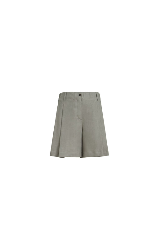 Brunello Cucinelli Linen shorts in Khaki at Nordstrom, Size Xx-Small Eu | Nordstrom