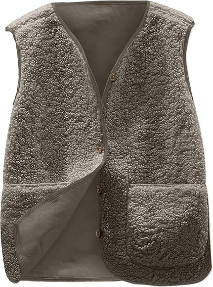 Joligiao Teddy Fleece Weste Damen Herbst Winter Warm Ärmellos Westen Casual Plüsch Weste Kurz E... | Amazon (DE)