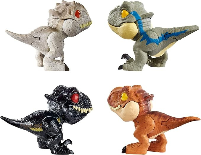 Jurassic World Dinosaur Snap Squad Collectibles for Display, Play and Snap On Feature for Attachi... | Amazon (US)