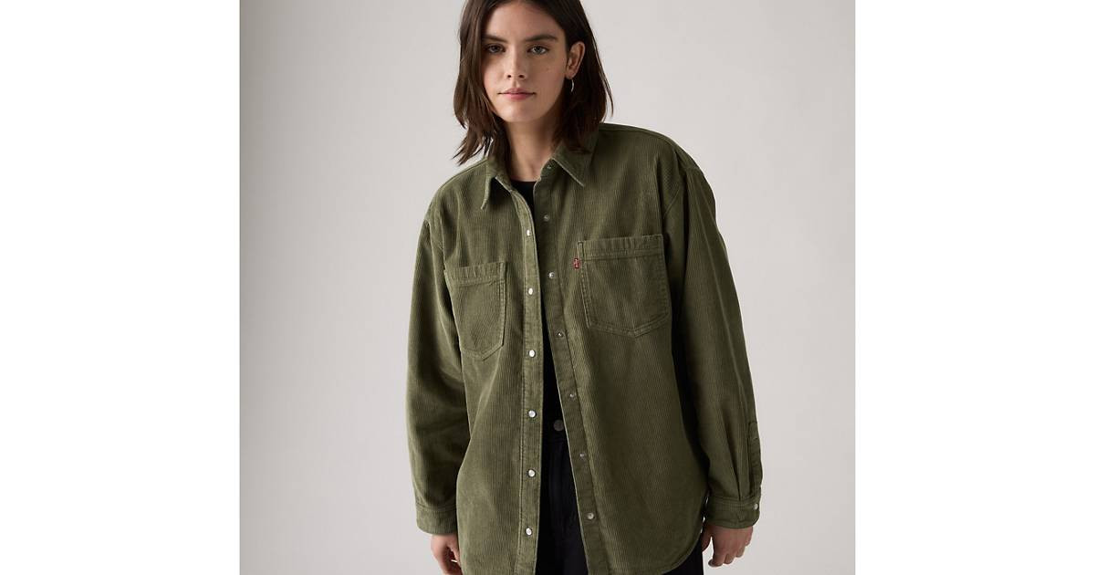 Iris Corduroy Overshirt - Green | Levi's® CA | Levi's CA