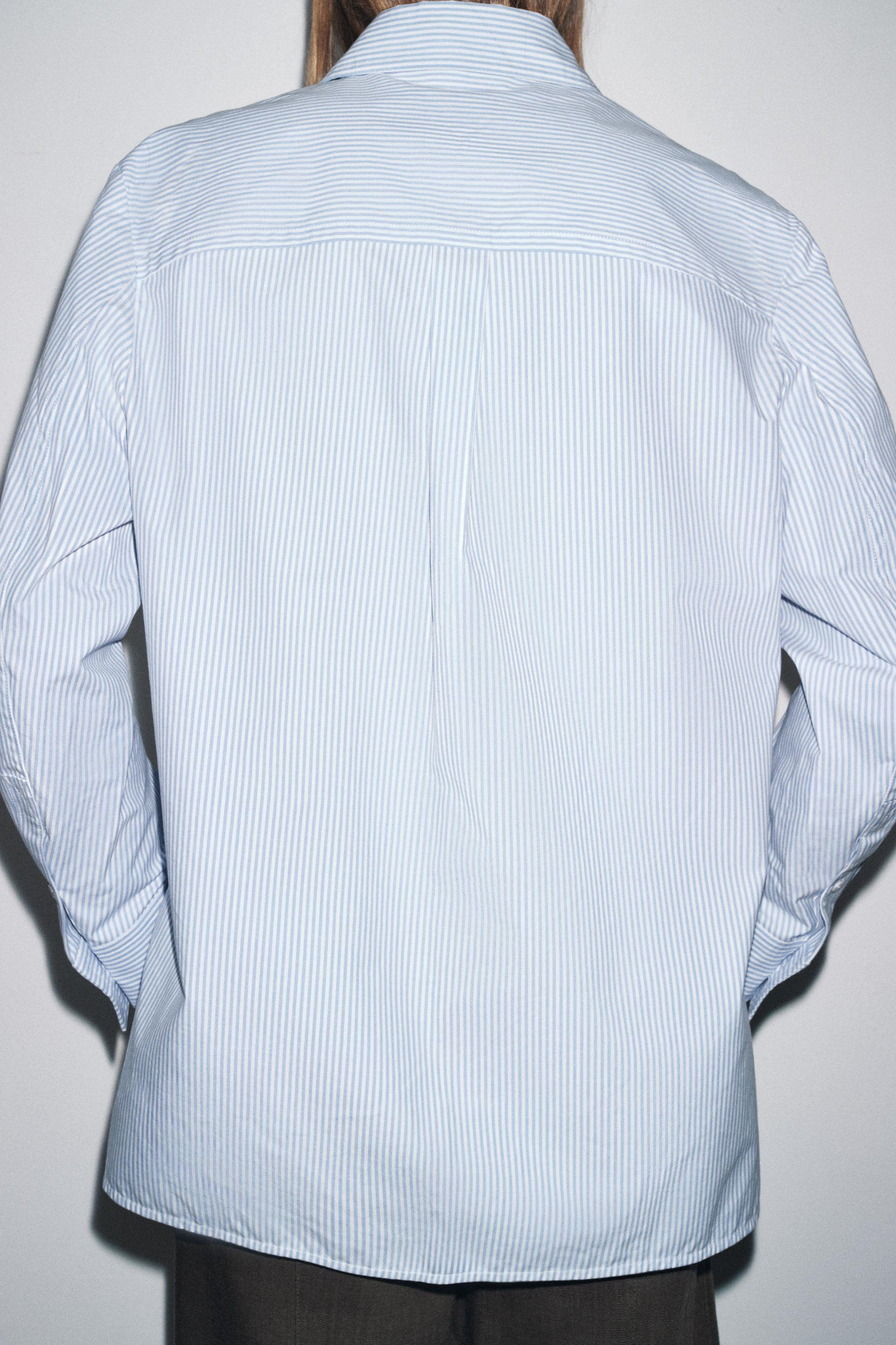 ZW COLLECTION STRIPED POCKET SHIRT | Zara US