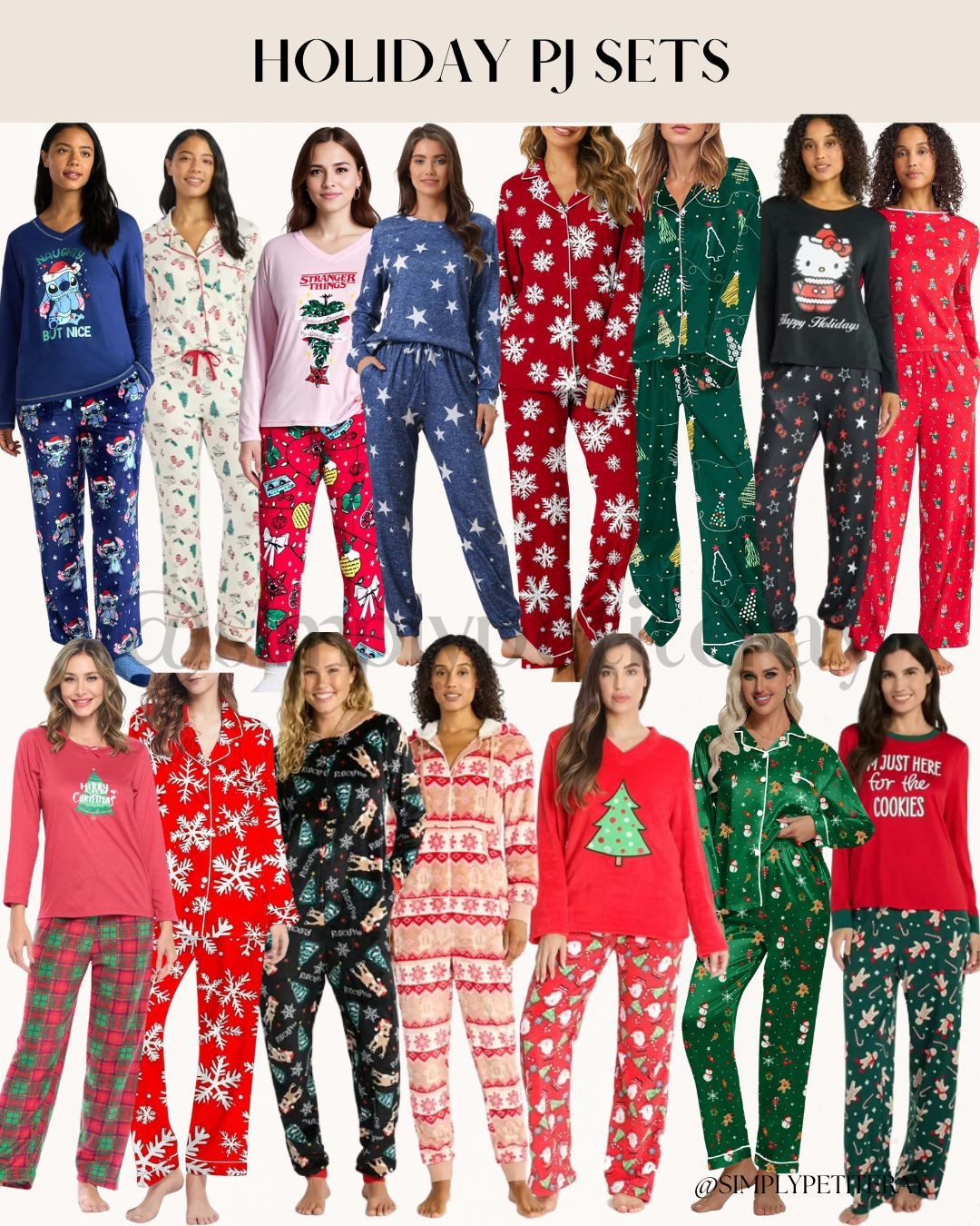 🎁 HOLIDAY PJ Sets: Cozy, Festive & Under $50! ❄️

Get ready for holiday mornings and cozy nights with these must-have affordable pajama sets! ✨

We are obsessed with this massive collection of comfy, festive pajamas, all priced under $50, making them perfect for gifting or matching family photos! Choose from a huge variety of styles, including classic red and green snowflake patterns, cheerful novelty prints like Snoopy and Hello Kitty, and soft plush sets. There are options with button-down tops, cozy long sleeves, festive plaids, and adorable sayings like "I'm Just Here for the Cookies." Grab a few sets and ring in the season in ultimate comfort!

#HolidayPajamas
#ChristmasPJs
#MatchingPajamas
#GiftsUnder50
#CozyPJs
#FestiveFashion
#PajamaSet
#ChristmasMorning
#HolidayGifts
#AffordableFashion
#LTKHoliday
#HolidayStyle
#CozyVibes
#FamilyPajamas
#BudgetFriendly


#LTKGiftGuide #LTKFindsUnder50 #LTKHoliday