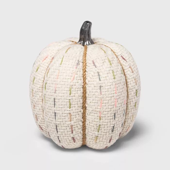 Large Tweed with Stitch Fabric Harvest Pumpkin - Spritz™ | Target