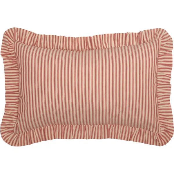 Faust Ruffled Cotton Reversible Throw Pillow | Wayfair North America