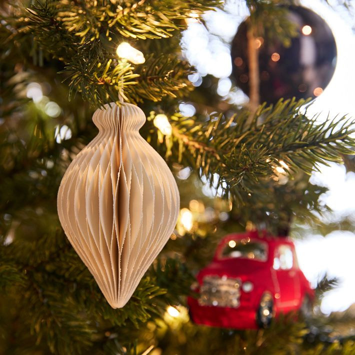 Cream Paper Ornaments (Set of 4) | West Elm (US)