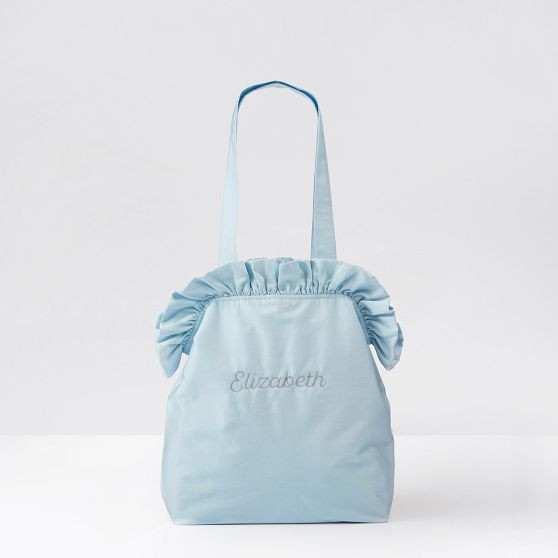 Ruffle Sateen Tote | Mark and Graham