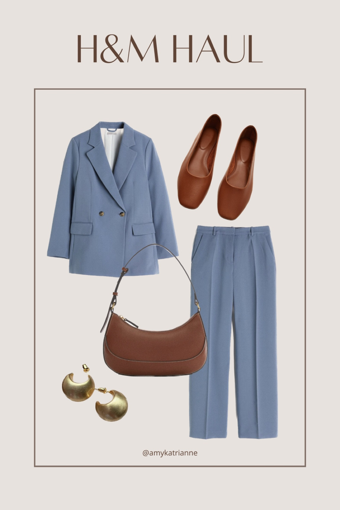 from my tiktok H&M haul an outfit perfect for work, a dinner, a date, or just lunch with the girls! 

I am 5’2 and a little bit and normally wear a size 6 or XS for reference
Blazer - S (am going to order in XS as it is an oversized fit)
Trousers - 6 

#LTKfindsunder50 #LTKworkwear #LTKSpringSale
