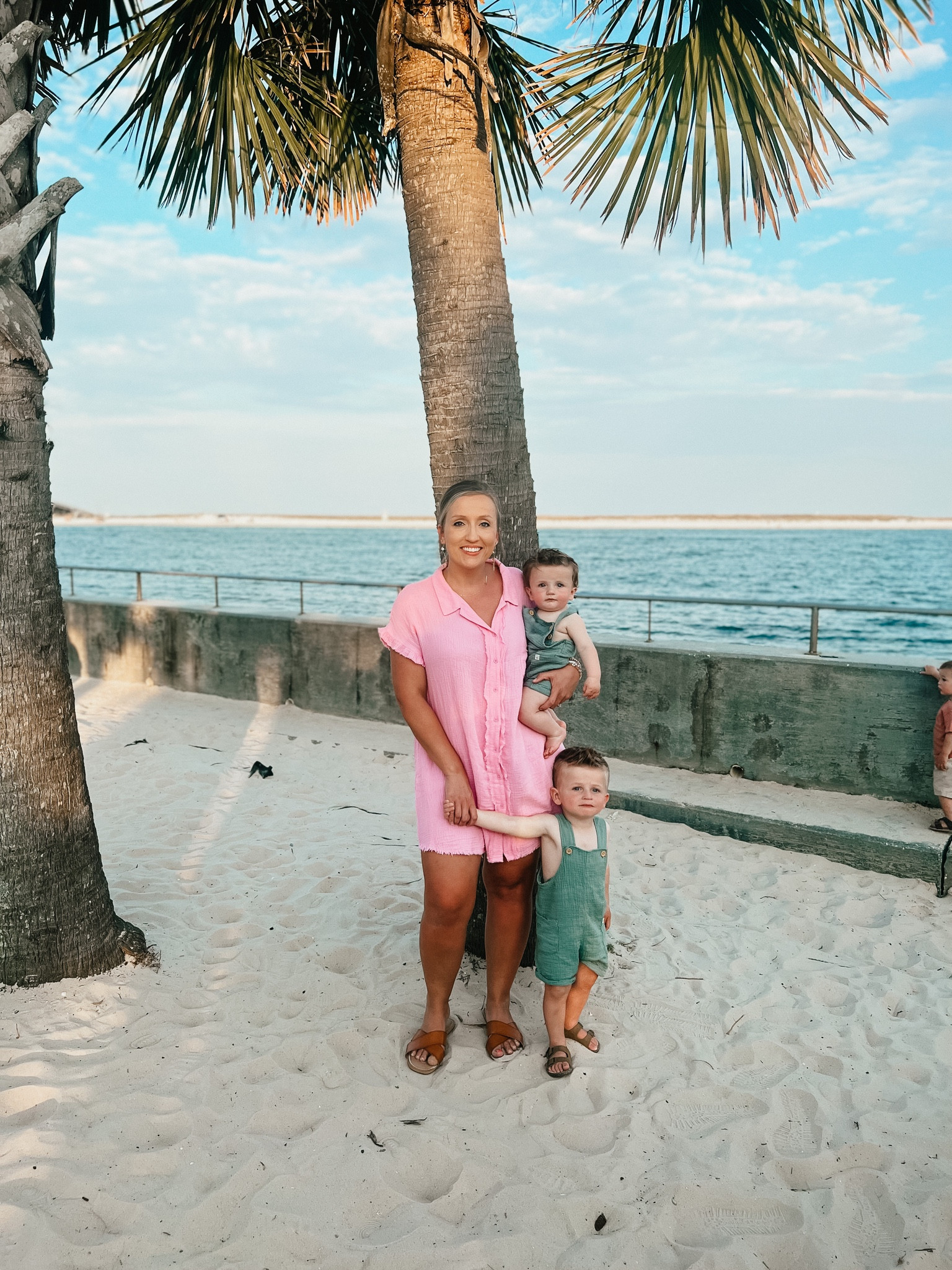 Pink Lily dress/ Carters overalls / Old Navy sandals for all

#LTKkids #LTKunder100 #LTKbaby