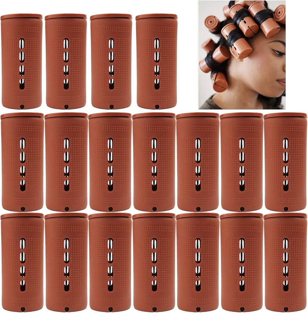 Extra Large 18 Pcs Perm Rods for Natural Hair Cold Wave Rods for Long Hair Hair Rollers Jumbo Siz... | Amazon (US)