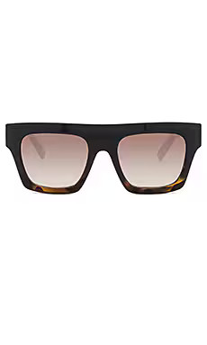 Le Specs Subdimension in Black Tort & Khaki Gradient from Revolve.com | Revolve Clothing (Global)