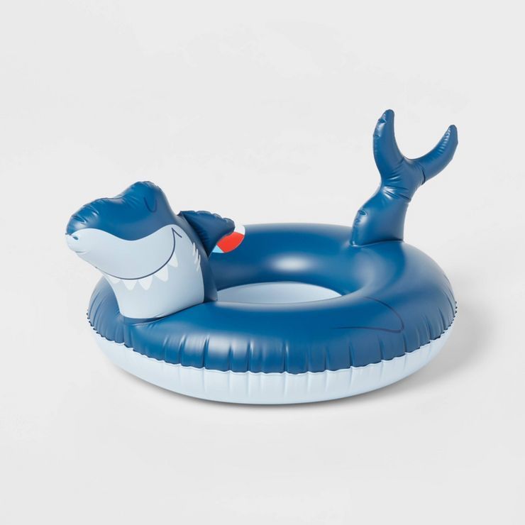 Kids' Shark Pool Float Blue - Sun Squad™ | Target