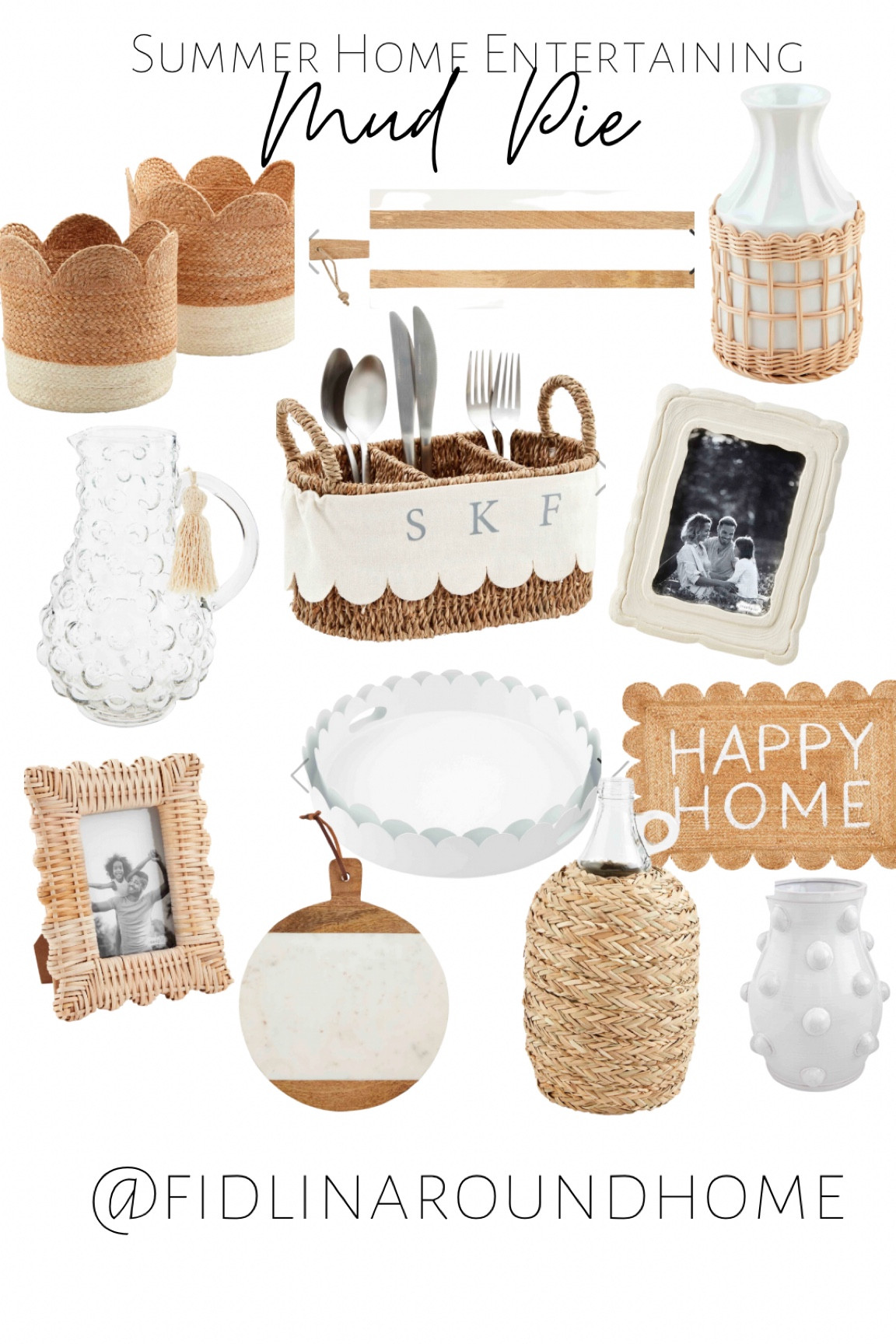 Mud Pie Home Decor New Arrivals for Spring and Summer! Neutrals, rattan, scalloped details! Vases frames baskets cheese boards jars doormats etc! Hostess and Mother’s Day gifts too!

#LTKGiftGuide #LTKhome