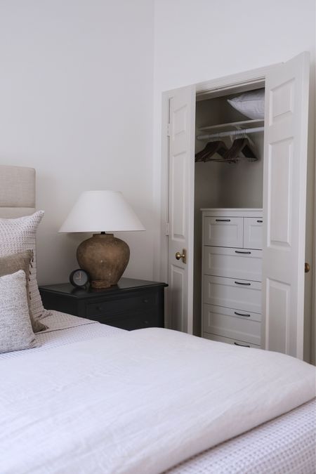 Guest bedroom closet sources. (Dresser is Ikea)

#LTKhome